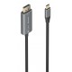 AISENS Cable Conversor Aluminio Bidireccional USB-C A DisplayPort 8K@60Hz, USB-C/M-DP/M, Negro, 1.8m